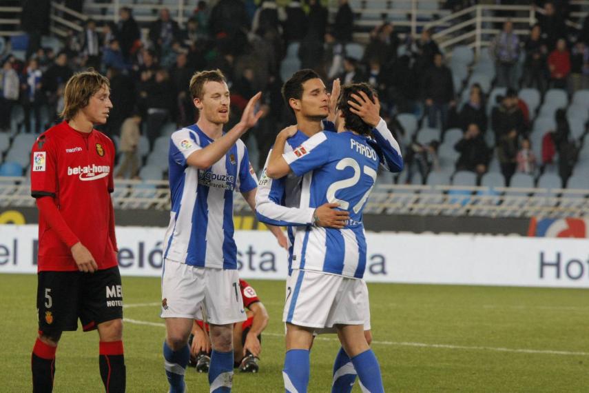 Ruben Pardo en el Real Sociedad - Mallorca ©Jose Mari López / Michelena - DV